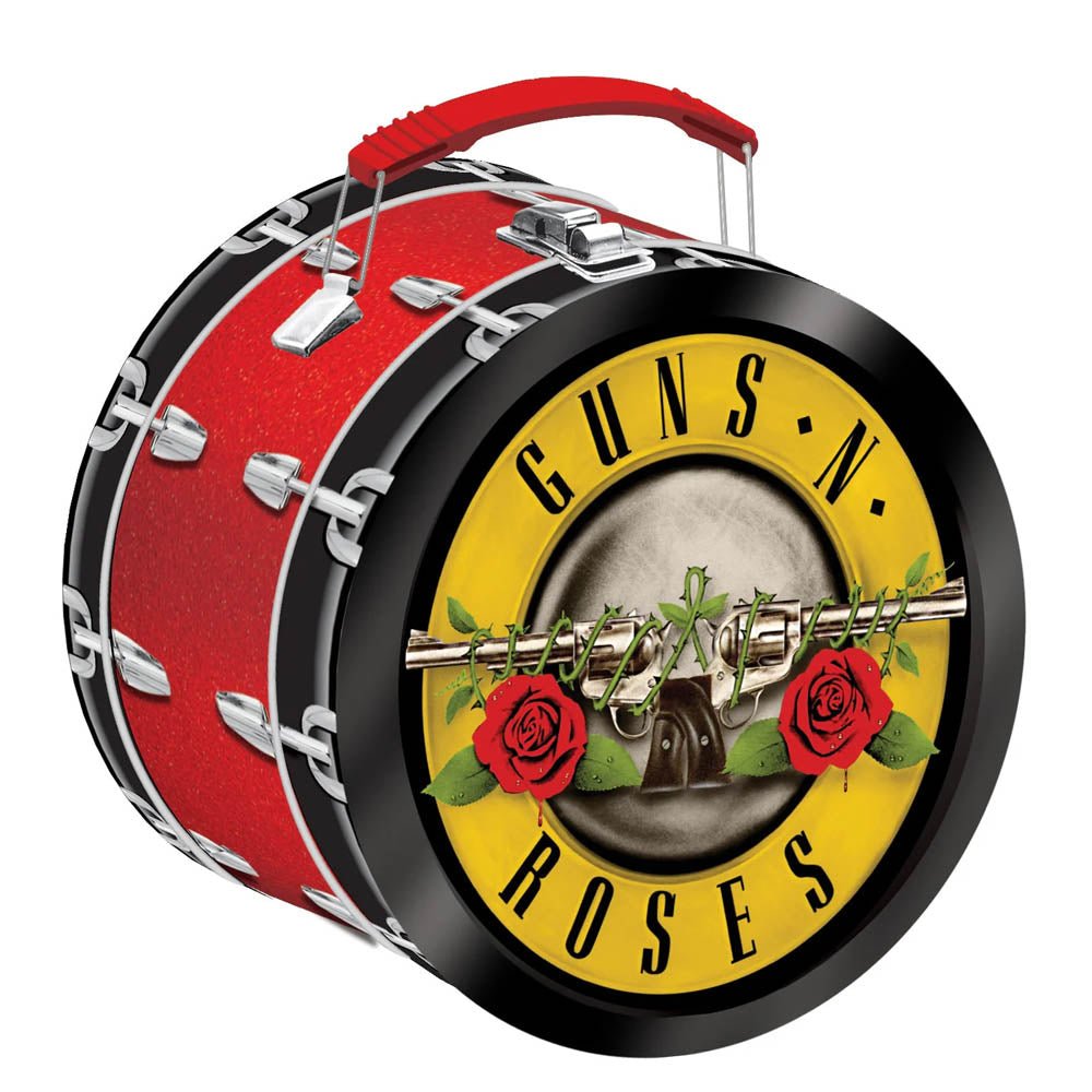 GUNS N ROSES ガンズアンドローゼズ (結成 40周年 ) - Drum Shaped Fun Box / Tin Tote / バッグ - PGS